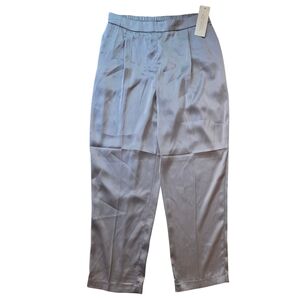 NWT Rachel Zoe Silver Satin Pants- 6